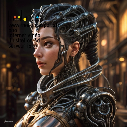 Pao internet vidéo illustration 3d serveur intelligence générative freelance paris studio de création 62WYHQX1